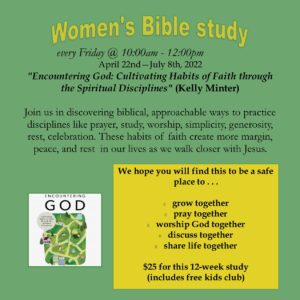 Women's Bible study - "Encountering God"