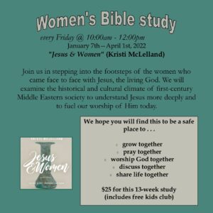 Women's Bible study - "Jesus & Women"