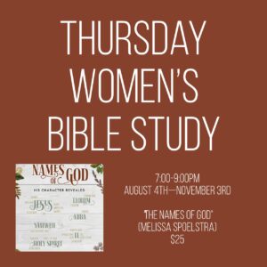 Women's Bible study - "The Names of God"