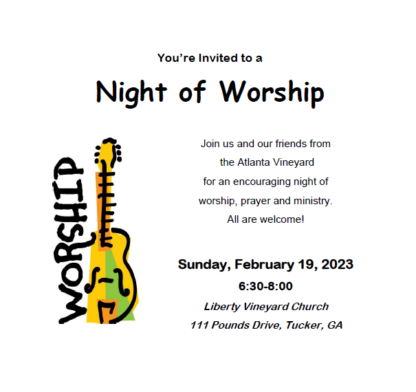 Night of Worship (Sunday, Feb 19th @ 6:30pm)