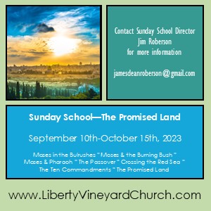 The Promised Land – Sunday School Kids (Sep 10th-Oct 15th)
