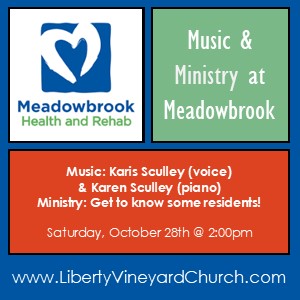 Music & Ministry at Meadowbrook (Saturday, Oct 28th @ 2:00pm)