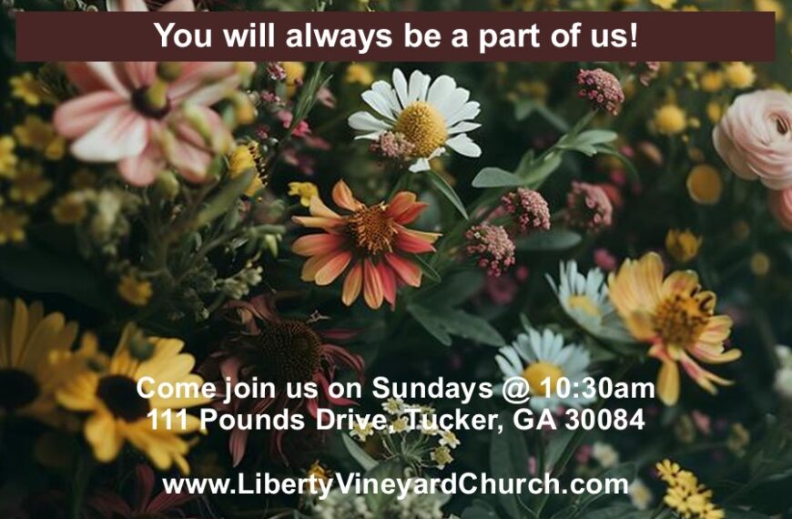 You will always be a part of us!