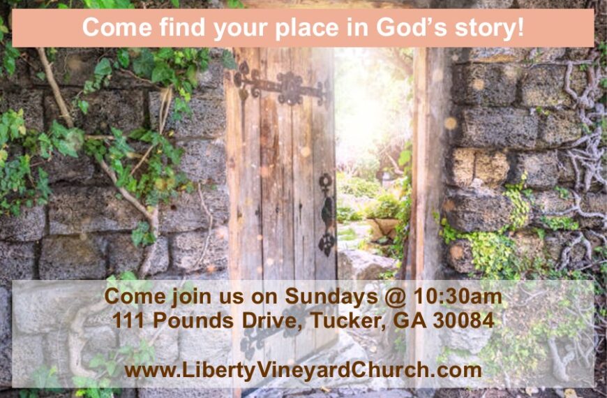 Come find your place in God’s story!