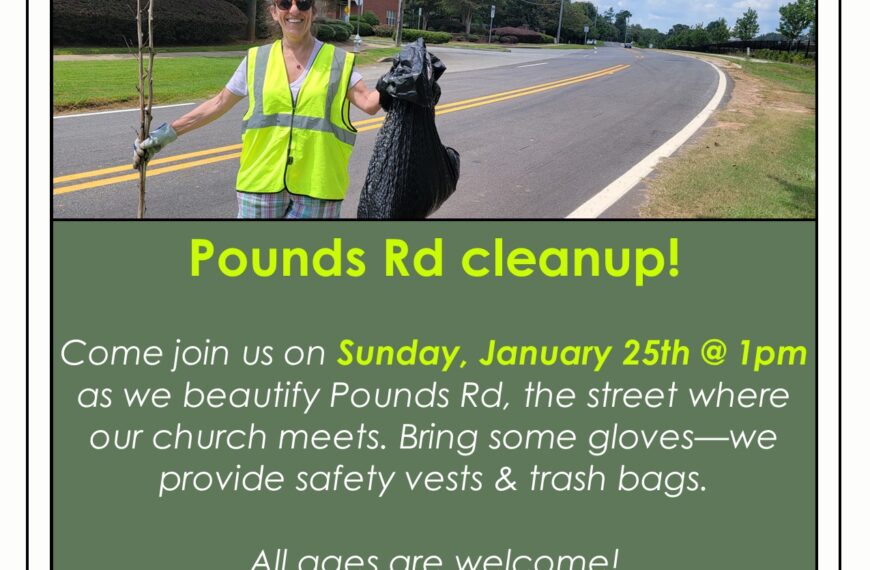 Pounds Rd cleanup (Sunday, Jan 25th @ 1:00pm)