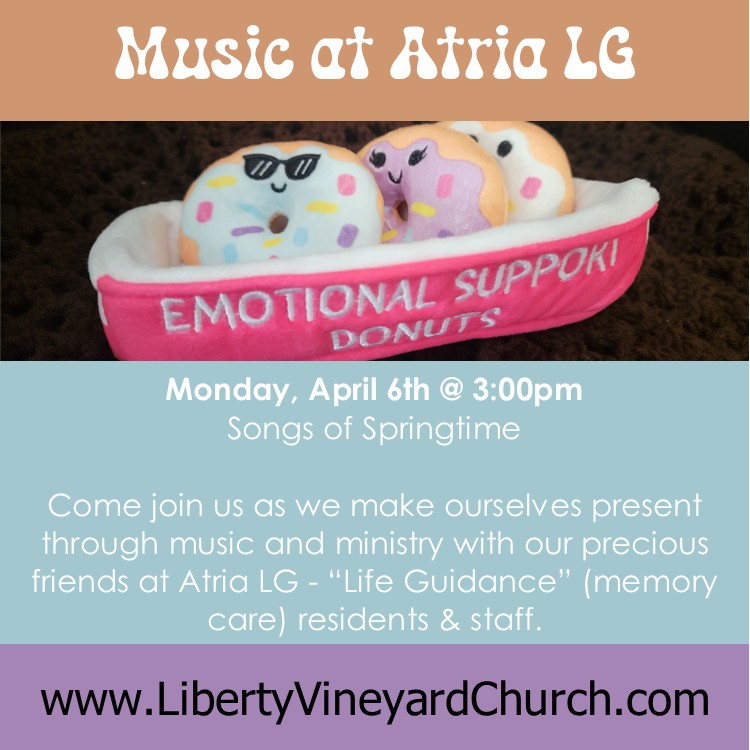 Music at Atria LG (Monday, Apr 6th @ 3:00pm)
